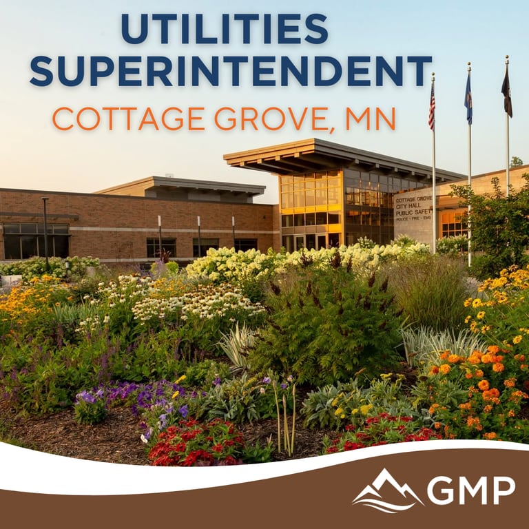 City of Cottage Grove, MN Utilities Superintendent recruitment announcement