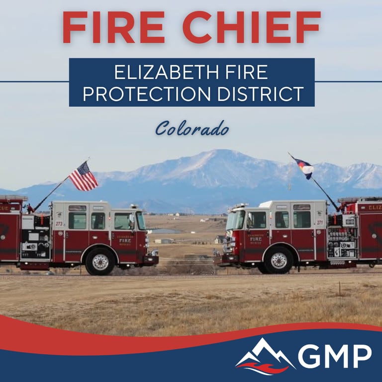 City of Elizabeth, CO Fire Chief recruitment announcement
