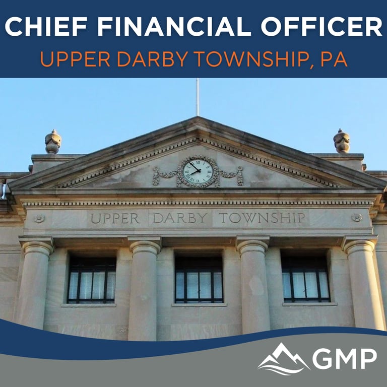 Upper Darby Township, PA Chief Financial Officer recruitment announcement